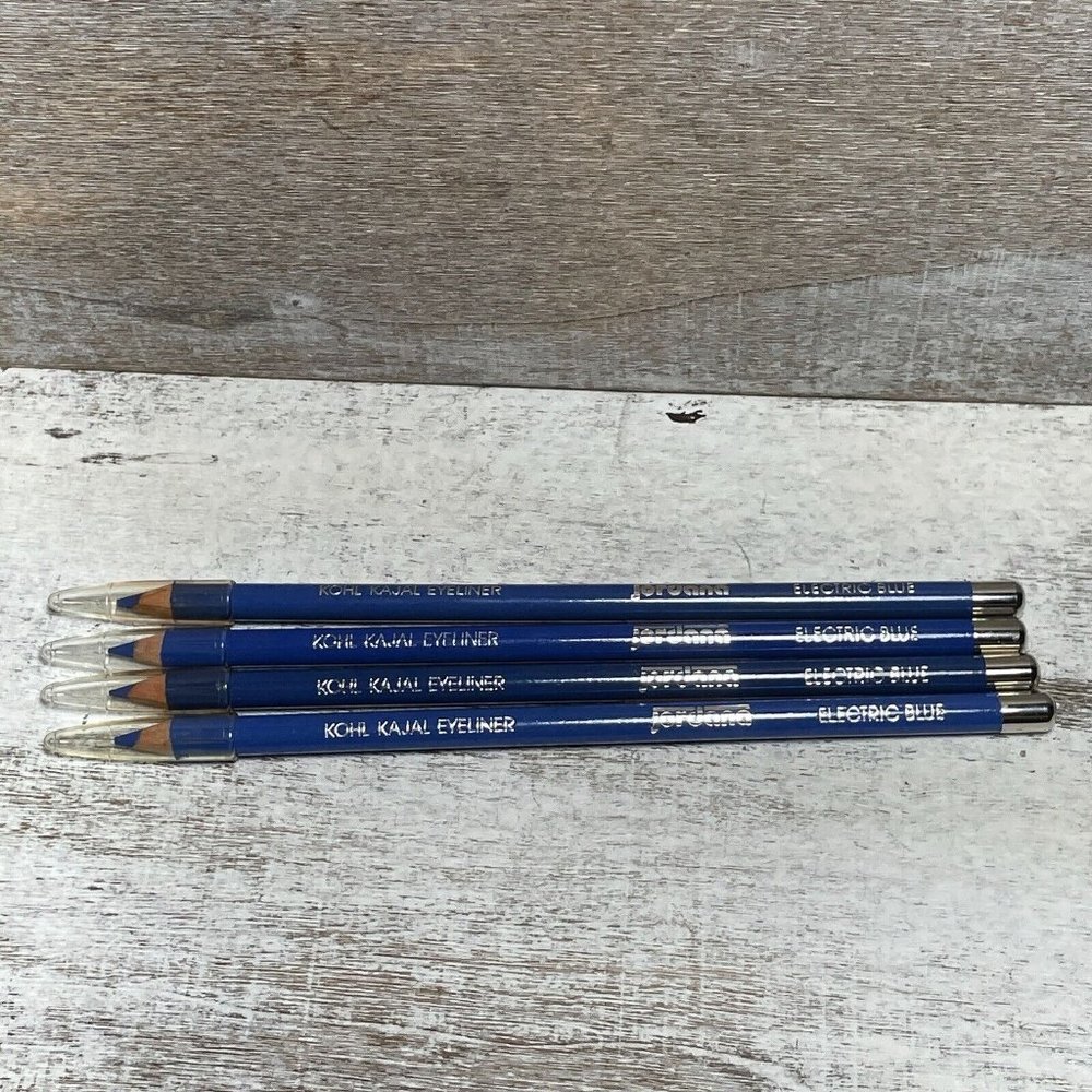 VTG Lot of 4 Jordana Kohl Kajal Eyeliner Pencil .044Oz Matte ELECTRIC BLUE New - Picture 12 of 12